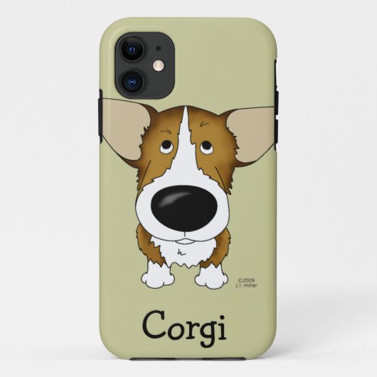 Funny Big Nose Corgi Case-Mate iPhone Case (Achterkant)