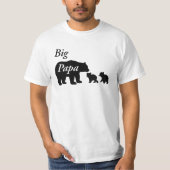 Funny Big Papa Family Beer T-shirt (Voorkant)