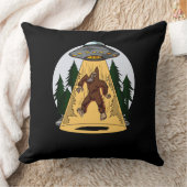 Funny Bigfoot Alien Abduction Space UFO Kussen (Deken)
