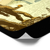 Funny Bigfoot And Nessie Bruh Moment Beer  Poster (Hoek)