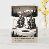 Funny Bigfoot Birthday Kaart (Gele Bloem)