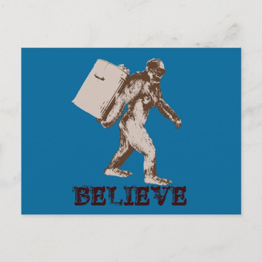 Funny Bigfoot Briefkaart (Voorkant)