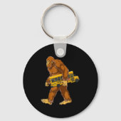 Funny Bigfoot Bus Driver Sasquatch School Bus Love Sleutelhanger (Voorkant)