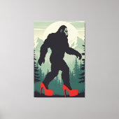 Funny Bigfoot Canvas Afdruk (Voorkant)