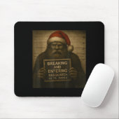 Funny Bigfoot Christmas – Xmas Sasquatch Mugshot Muismat (Met muis)