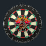 Funny Bigfoot Coffee Break on A Tree Stump Dartbord<br><div class="desc">Funny Bigfoot Coffee Break op een boomstamplank</div>