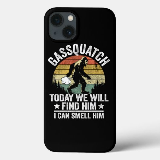 Funny Bigfoot Fart Gassquatch Sasquatch Case-Mate iPhone Case (Achterkant)