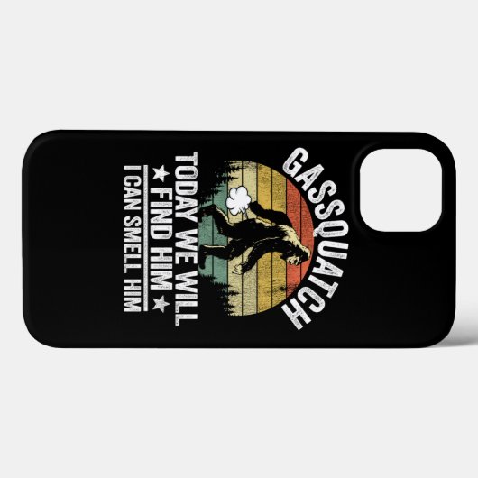 Funny Bigfoot Fart Gassquatch Sasquatch Case-Mate iPhone Case (Achterkant (horizontaal))
