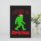 Funny Bigfoot geloof ik in Kerstmis (Staand voorkant)