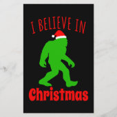 Funny Bigfoot geloof ik in Kerstmis (Voorkant)