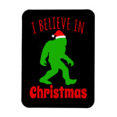 Funny Bigfoot geloof ik in Kerstmis Magneet (Verticaal)