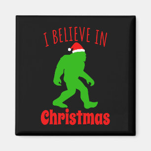 Funny Bigfoot geloof ik in Kerstmis Magneet