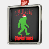 Funny Bigfoot geloof ik in Kerstmis Metalen Ornament (Links)