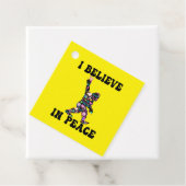 Funny Bigfoot geloof ik in vrede Bedankjes Labels (In situ)