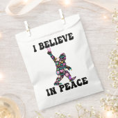 Funny Bigfoot geloof ik in vrede Bedankzakje (Geknipt)