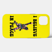 Funny Bigfoot geloof ik in vrede Case-Mate iPhone Case (Achterkant (horizontaal))