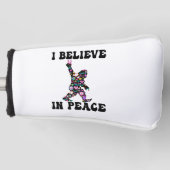Funny Bigfoot geloof ik in vrede Golfheadcover (Voorkant)