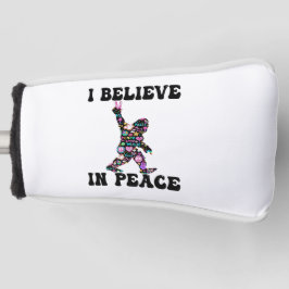 Funny Bigfoot geloof ik in vrede Golfheadcover