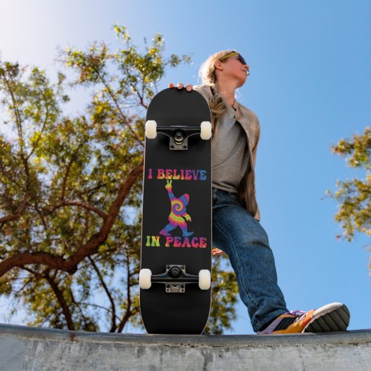 Funny Bigfoot geloof ik in vrede Persoonlijk Skateboard (Buiten 1)