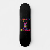 Funny Bigfoot geloof ik in vrede Persoonlijk Skateboard (Voorkant)
