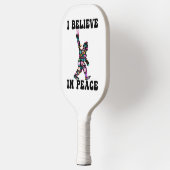 Funny Bigfoot geloof ik in vrede Pickleball Paddle (Links)
