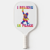 Funny Bigfoot geloof ik in vrede Pickleball Paddle (Voorkant)