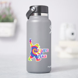 Funny Bigfoot geloof ik in vrede Sticker