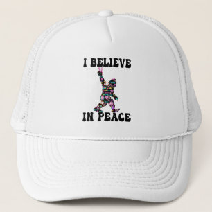 Funny Bigfoot geloof ik in vrede Trucker Pet