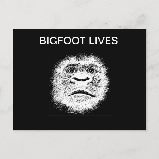 Funny Bigfoot Gifts Briefkaart (Voorkant)