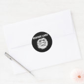 Funny Bigfoot Gifts Ronde Sticker (Envelop)