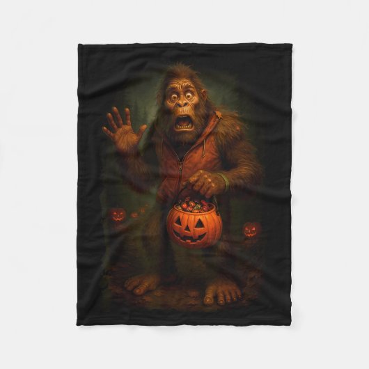Funny Bigfoot Halloween  Fleece Deken (Voorkant)