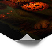 Funny Bigfoot Halloween  Poster (Hoek)