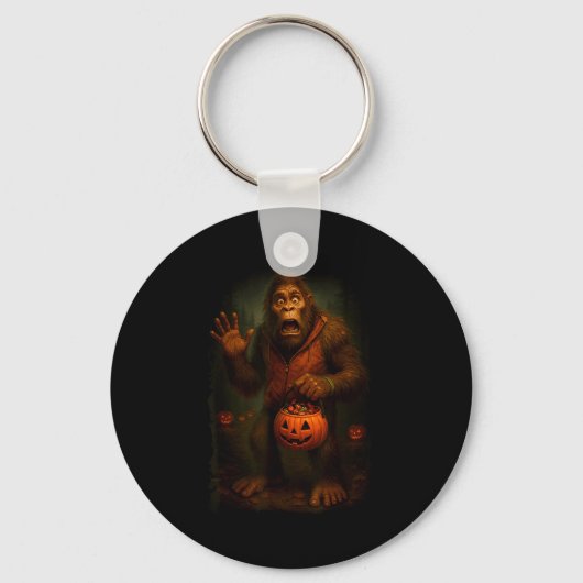 Funny Bigfoot Halloween  Sleutelhanger (Voorkant)