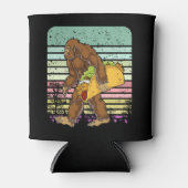 Funny Bigfoot Holding A Taco Blikjeskoeler (Voorkant)