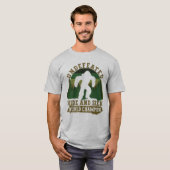 Funny Bigfoot Huid en Seek World Champion T-shirt (Voorkant volledig)