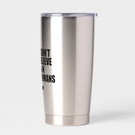 Funny Bigfoot-I Don't Believe in Humans Geïsoleerde Drinkbeker (Links)