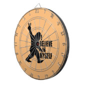 Funny Bigfoot-ik geloof in mezelf Dartbord (Voorkant Rechts)