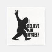 Funny Bigfoot-ik geloof in mezelf Servet (Voorkant)