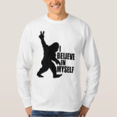 Funny Bigfoot-ik geloof in mezelf T-shirt (Voorkant)
