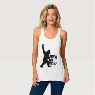 Funny Bigfoot-ik geloof in mezelf Tanktop
