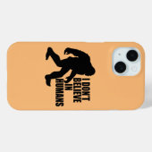 Funny Bigfoot-ik geloof niet in mensen Case-Mate iPhone Case (Achterkant (horizontaal))