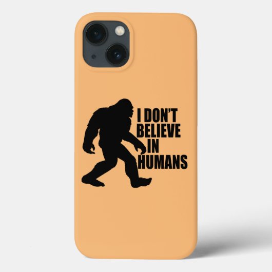Funny Bigfoot-ik geloof niet in mensen Case-Mate iPhone Case (Achterkant)