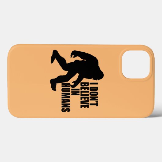 Funny Bigfoot-ik geloof niet in mensen Case-Mate iPhone Case (Achterkant (horizontaal))