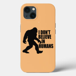 Funny Bigfoot-ik geloof niet in mensen Case-Mate iPhone Case