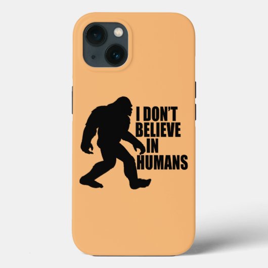 Funny Bigfoot-ik geloof niet in mensen Case-Mate iPhone Case (Achterkant)