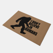 Funny Bigfoot-ik geloof niet in mensen Deurmat (Schuin)