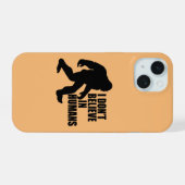 Funny Bigfoot-ik geloof niet in mensen iPhone 15 Case (Achterkant horizontaal)
