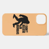 Funny Bigfoot-ik geloof niet in mensen iPhone Hoesje (Achterkant horizontaal)