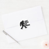 Funny Bigfoot-ik geloof niet in mensen Ronde Sticker (Envelop)