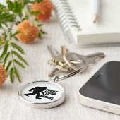 Funny Bigfoot-ik geloof niet in mensen Sleutelhanger (Zijkant)